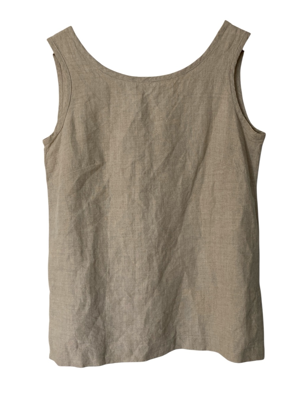 Vintage Evan Picone 100% Linen Sleeveless Tank Top
